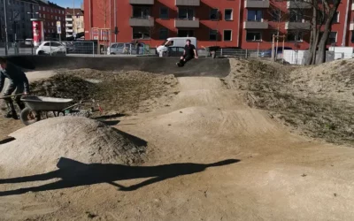 Februar 2020 – Vorarbeit zum”Rebuild Dirtline und Kinderpumptrack” in Eigeninitiative.